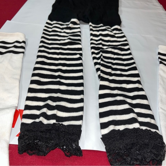 FOUL PLAY Sexy SPORTS REF DRESS REFEREE UMPIRE Black White Socks Tights, Whistle - Picture 14 of 16